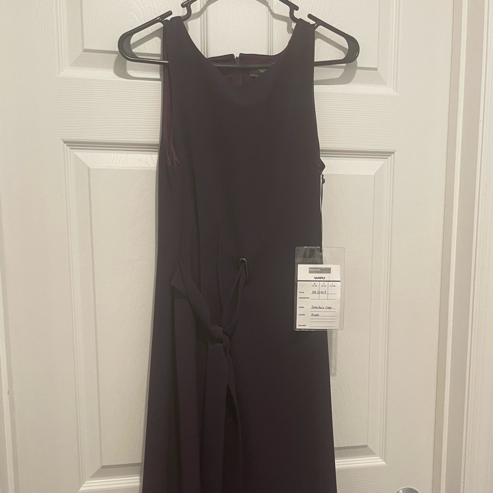Sleeveless plum dress